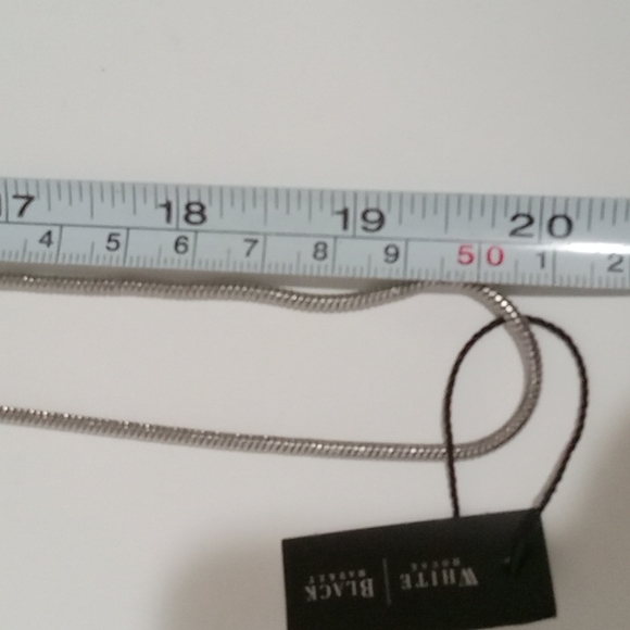 White House/ Black Market silvertone necklace - Picture 3 of 5